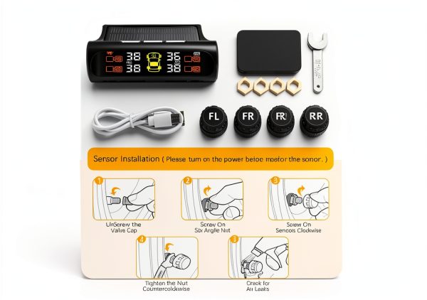 VENCEZA C240 TPMS System for Cars-5