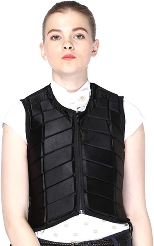 Equestrian Safety Vest Unistrengh Black Medium-3