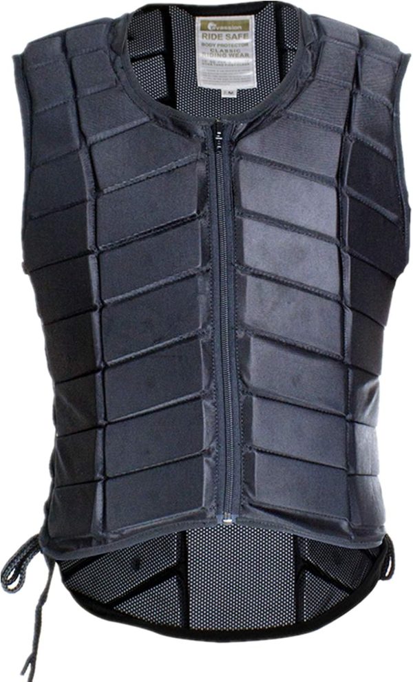 Equestrian Safety Vest Unistrengh Black Medium-0