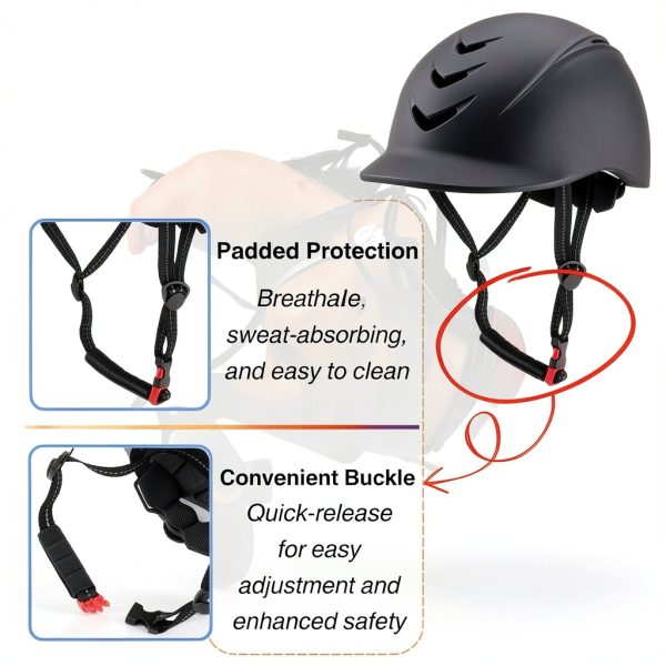 Equestrian Helmet by Almpal Adult Black One Size-5
