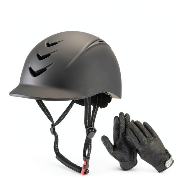 Equestrian Helmet by Almpal Adult Black One Size-2