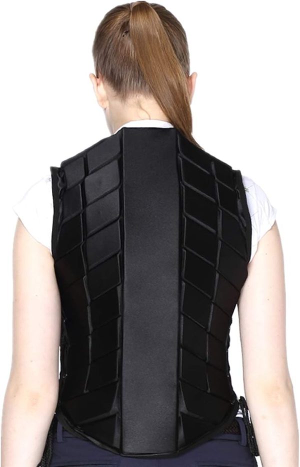 Equestrian Safety Vest Unistrengh Black Medium-4