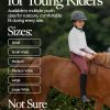 HORZE Black Synthetic Leather Half Chaps for Kids-1