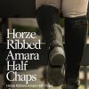 Horze Protective Amara Fabric Half Chaps for Equestrian-3