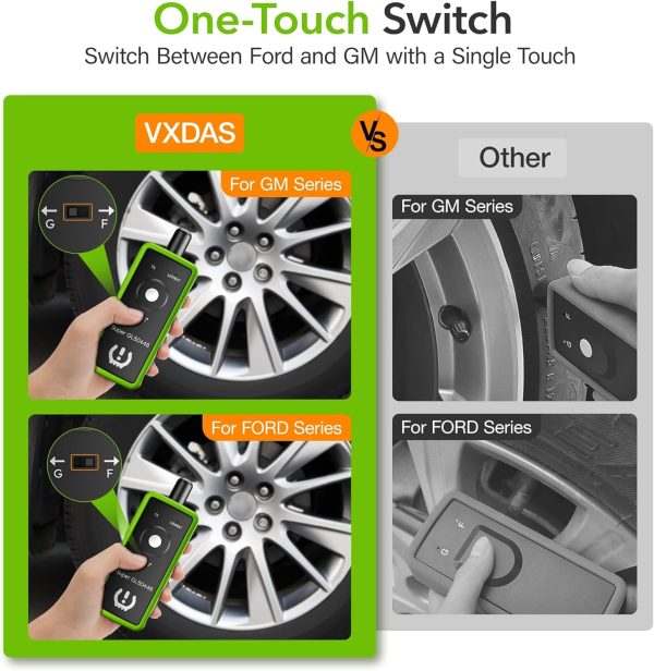 VXDAS TPMS Relearn Tool for GM Ford Vehicles Green-3