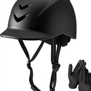 Equestrian Helmet by Almpal Adult Black One Size-0