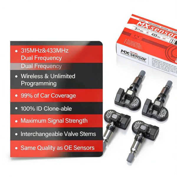 Autel 2-in-1 TPMS Sensors Metal Valve-1