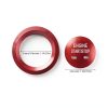 CARFIB Ignition Button Caps Aluminum Red Design-2