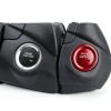 CARFIB Ignition Button Caps Aluminum Red Design-1