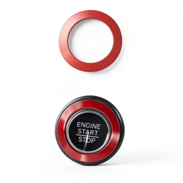 AntBooBoo Push Button Switch Red Aluminum Trim-3