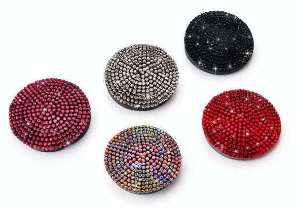 povtii Car Start Stop Button Cover ABS Durable Red-4