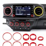 Toyota Tacoma Red Knob Ring Sinvanho Alloy-0