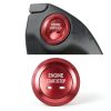 CARFIB Ignition Button Caps Aluminum Red Design-0