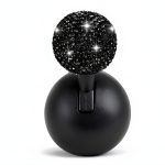 LHDOS Car Push Start Button Cover Black Alloy-0