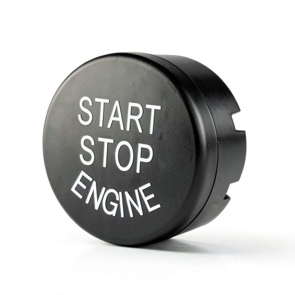 Angelguoguo BMW Start Stop Button Push Switch Matte Black-0