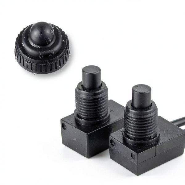 EPLZON Waterproof Push Button Switch 2PCS Black IP67 Automotive-4