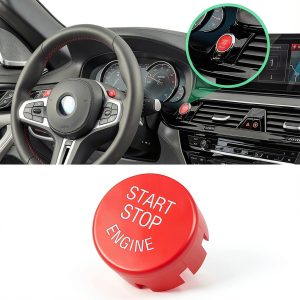 BMW Start Stop Button Red Sporty Switch by Jaronx for 1-7 Series-0