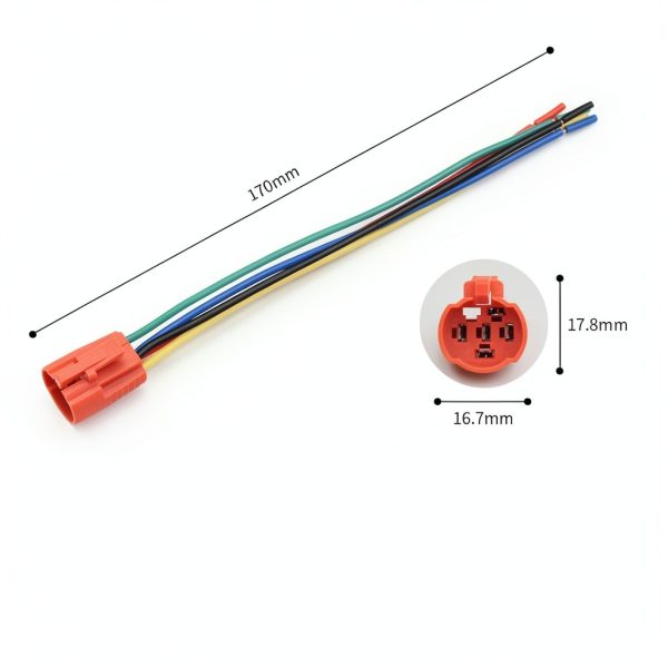 APIELE Pushbutton Switch GQ16BF-11EZP Red/Black Shell Waterproof 12V-4