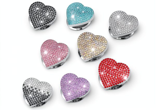 IHOTDER Bling Push Start Button Cover - Colorful Aluminum Design-6