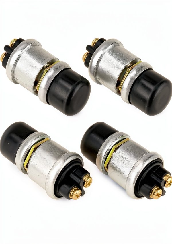 QWORK 12V 50A Push Button Switch Black Dustproof SPST (QS30289)-6
