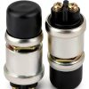 QWORK 12V 50A Push Button Switch Black Dustproof SPST (QS30289)-1