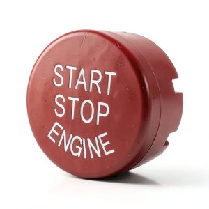 BMW Start Stop Button Angelguoguo Switch Matte Red ABS Durable-0