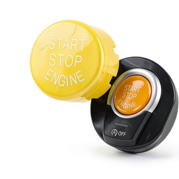 Start Stop Button Angelguoguo BMW Push Button Switch Matte Black-0