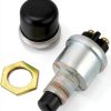 QWORK 12V 50A Push Button Switch Black Dustproof SPST (QS30289)-2