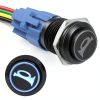 Gephynm Push Button Switch 12V Automotive 5A Waterproof Black-0