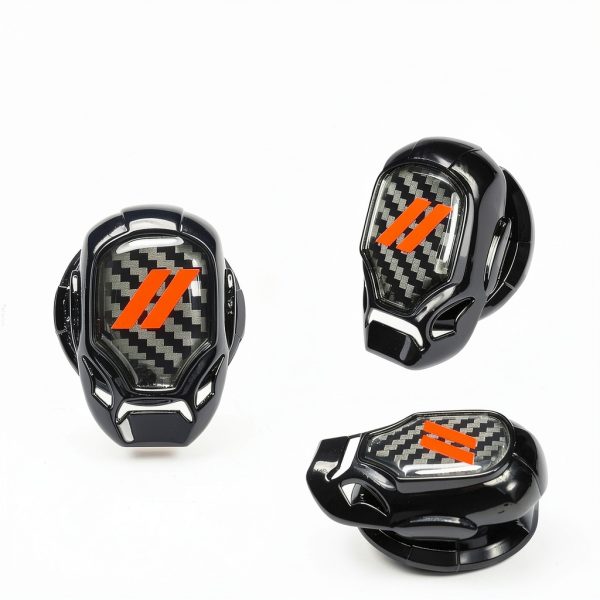 YOSRTER Push Button Switch Cover Aluminum Alloy Red Trim 1.57in-5