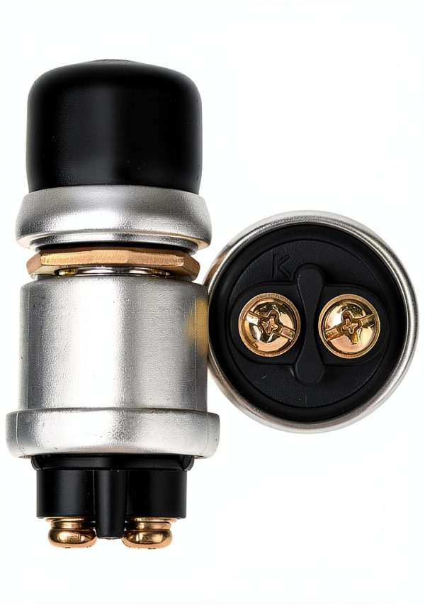 QWORK 12V 50A Push Button Switch Black Dustproof SPST (QS30289)-3