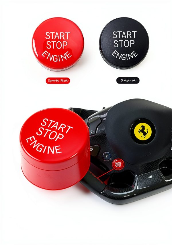 BMW Start Stop Button Red Sporty Switch by Jaronx for 1-7 Series-7
