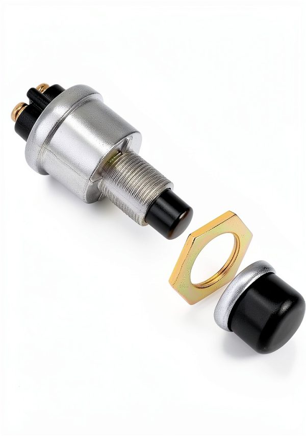 QWORK 12V 50A Push Button Switch Black Dustproof SPST (QS30289)-4