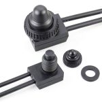 EPLZON Waterproof Push Button Switch 2PCS Black IP67 Automotive-0