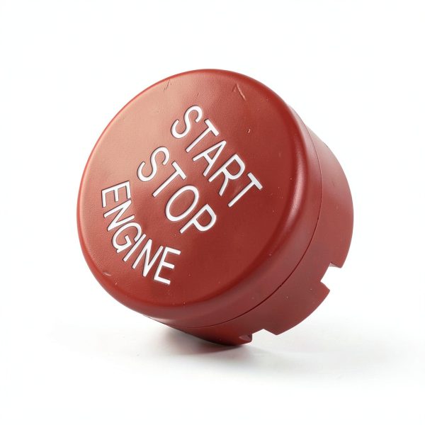 BMW Start Stop Button Angelguoguo Switch Matte Red ABS Durable-2